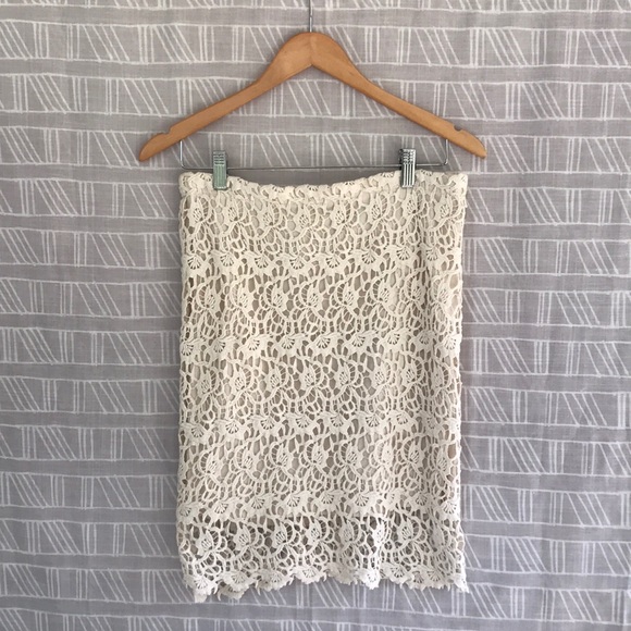 KENAR Lace Pencil Skirt - Picture 1 of 9